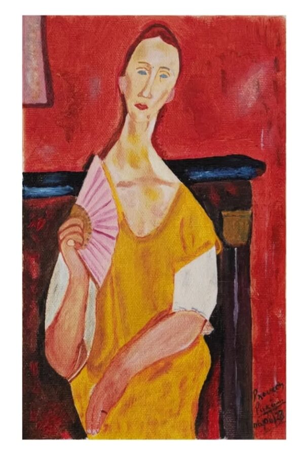 Portrait of Lunia Czechowska with a Fan