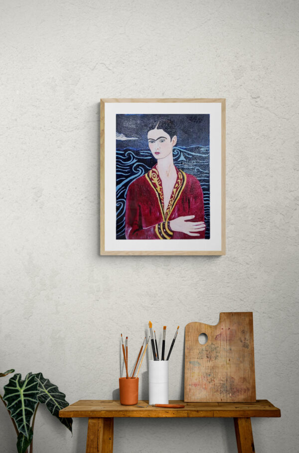 Self Portrait in a Velvet Dress - Image 2